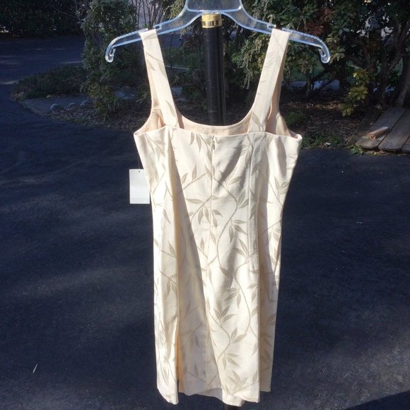 J.R.Nites Cream Bamboo Short  Jacket-Dress 2pc Suit - Picture 6 of 6